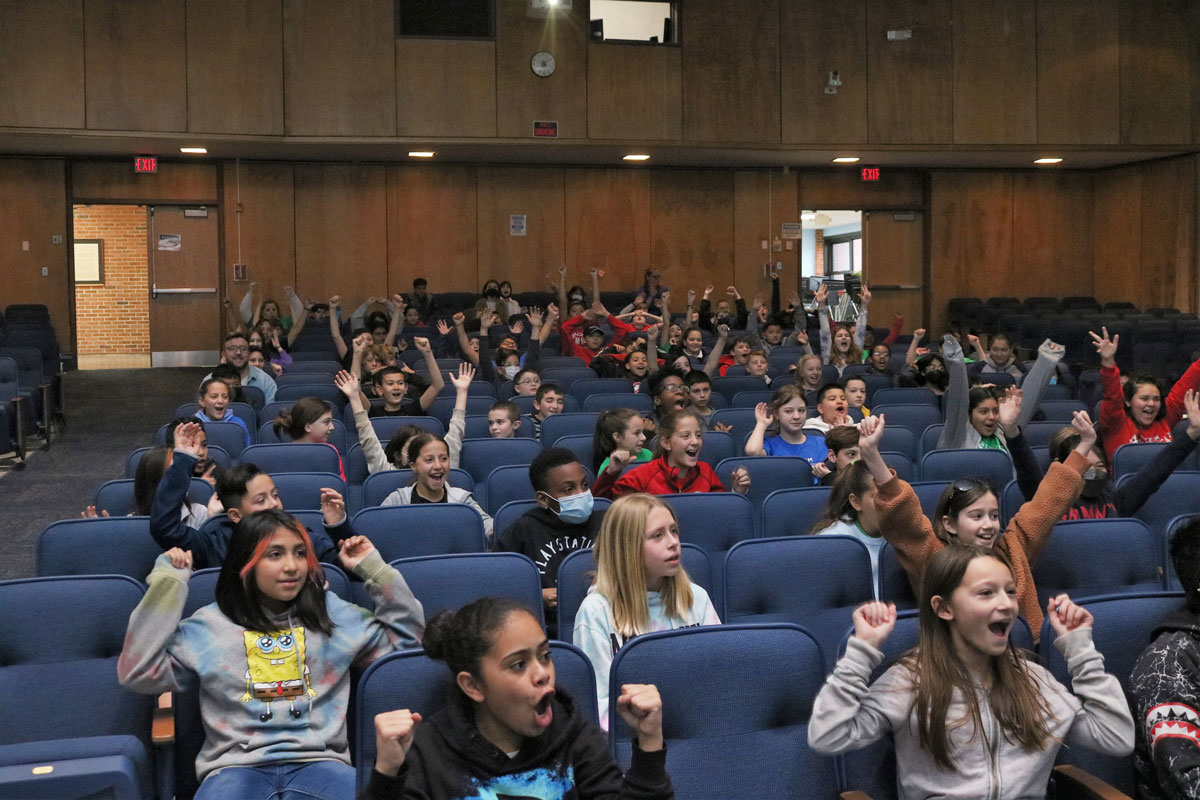 The House Hero assembly was an exciting event for Jack Abrams School students.