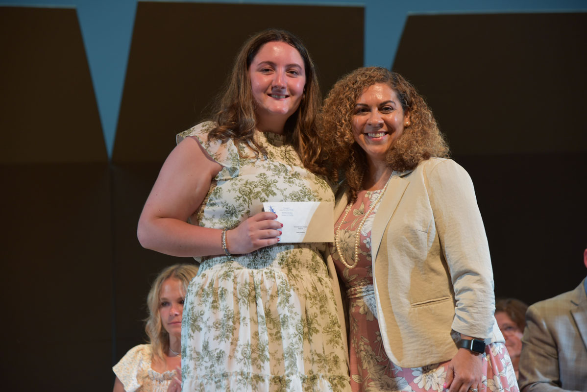 Grace Colavecchio with Director of Guidance Jeannette Alomia 