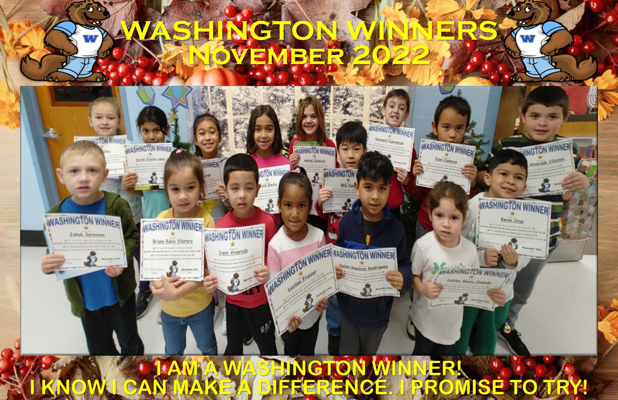Washington Ways Award recipients for November. 