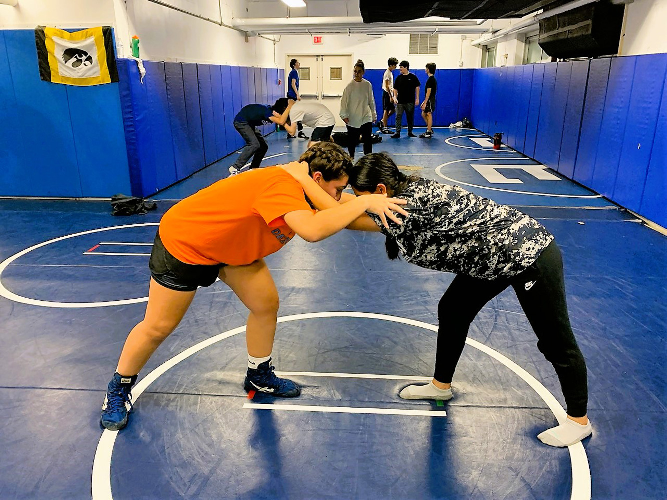  The Blue Devils have a girls' wrestling team.  