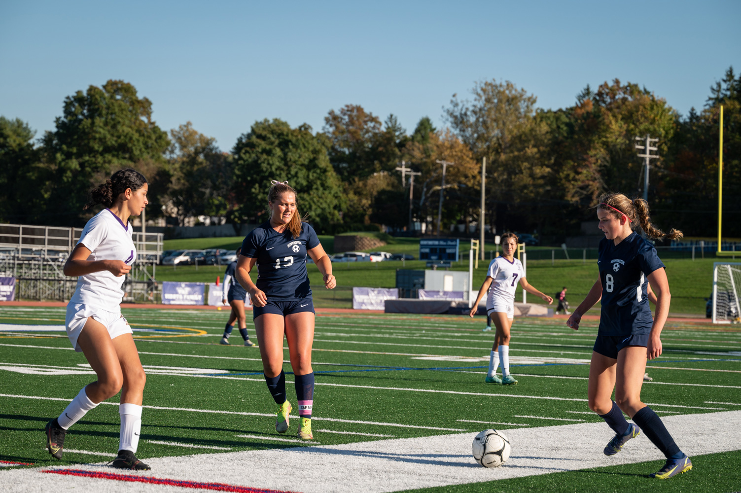  Jill Panos (No. 8) in action for the Blue Devils. (Darin Reed photo (1)  