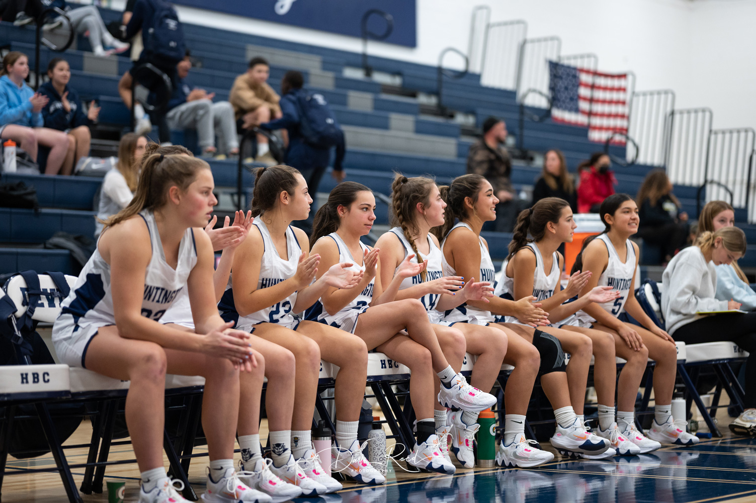  The Huntington girls' basketball team topped West Islip in the league opener. (Darin Reed photo.)  