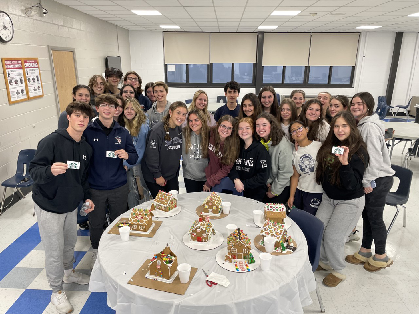  The gingerbread houses were impressive when finished   