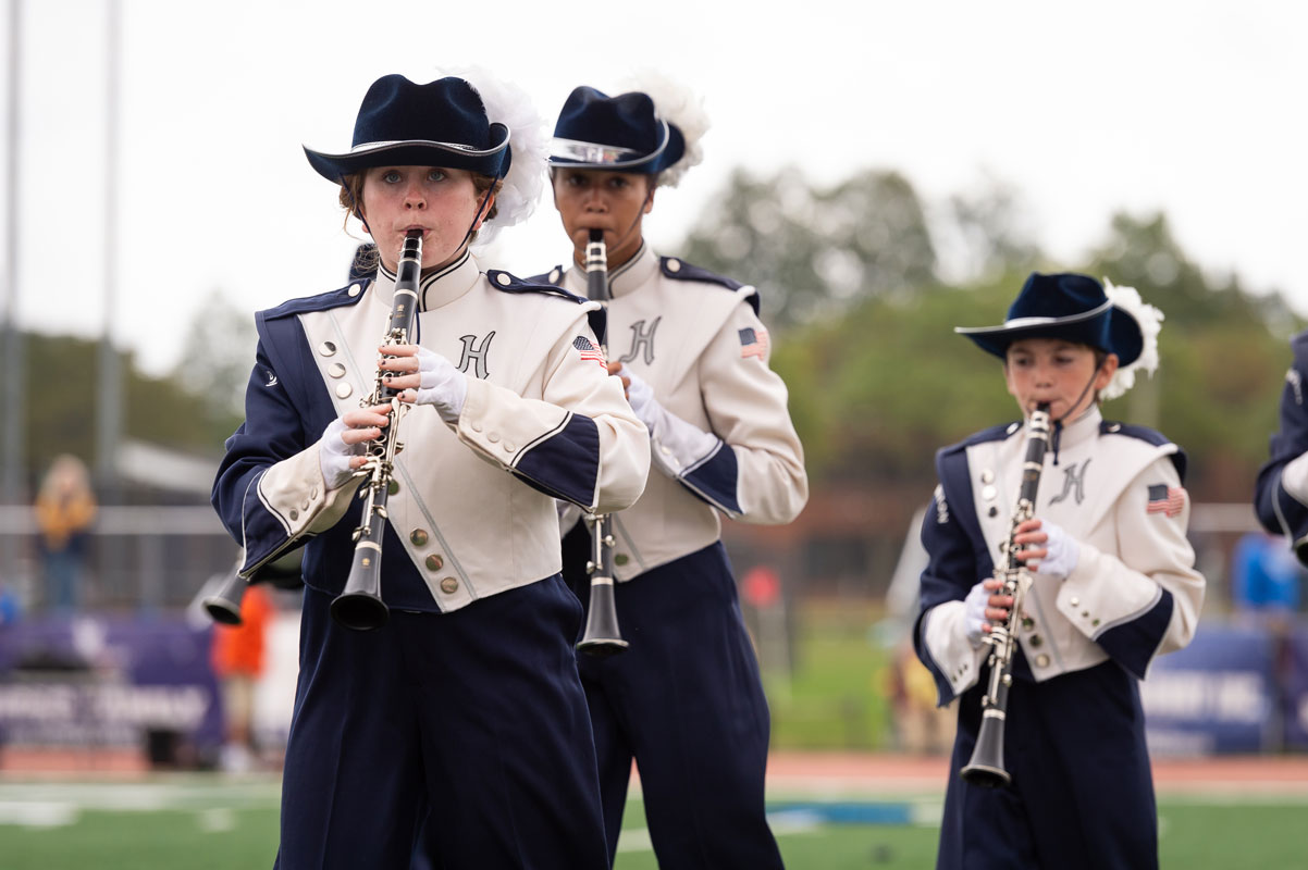 The Huntington Blue Devil marching band is beginning to prep for next year. (Darin Reed photo (1)