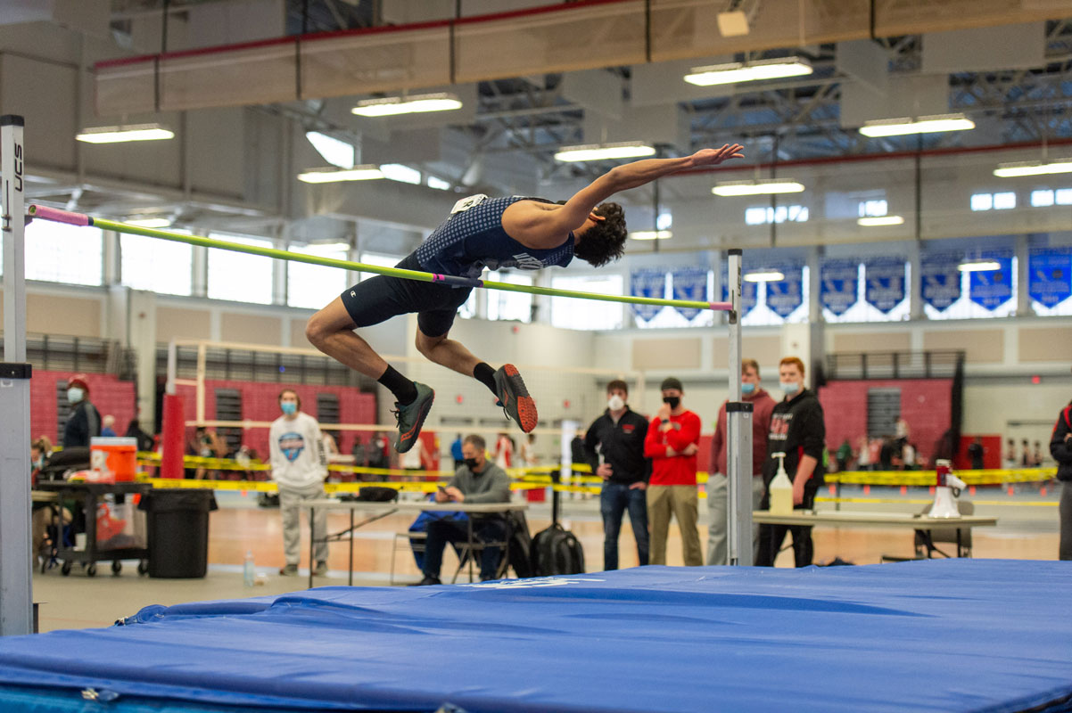 Sophomore Johan Fajardo won a silver medal in high jump. (Darin Reed photo)