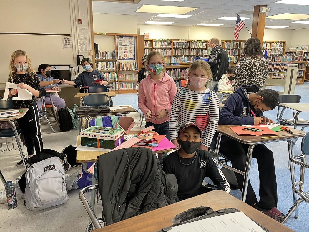 Woodhull students embraced the love letters project.