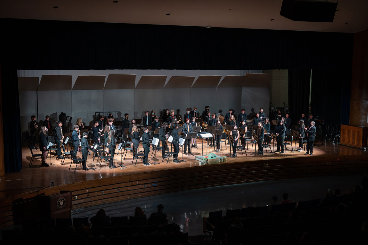 Huntington's junior symphonic band. (Darin Reed photo.)