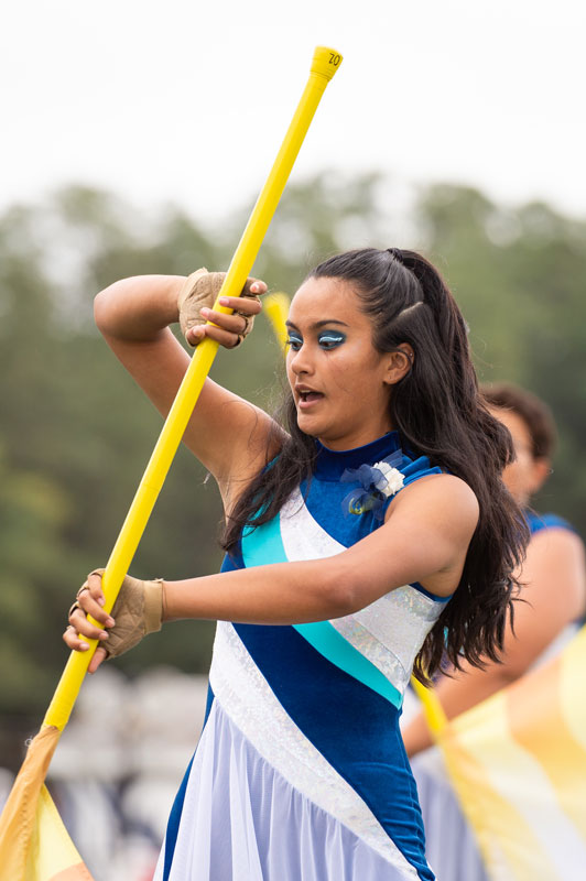 The Huntington Blue Devil marching band is beginning to prep for next year. (Darin Reed phot