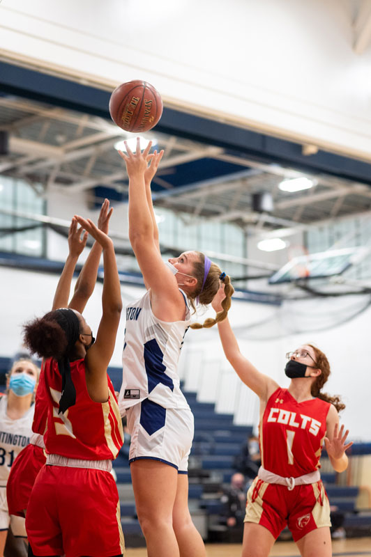 Gianna Forte is under the basket. (Darin Reed photo)