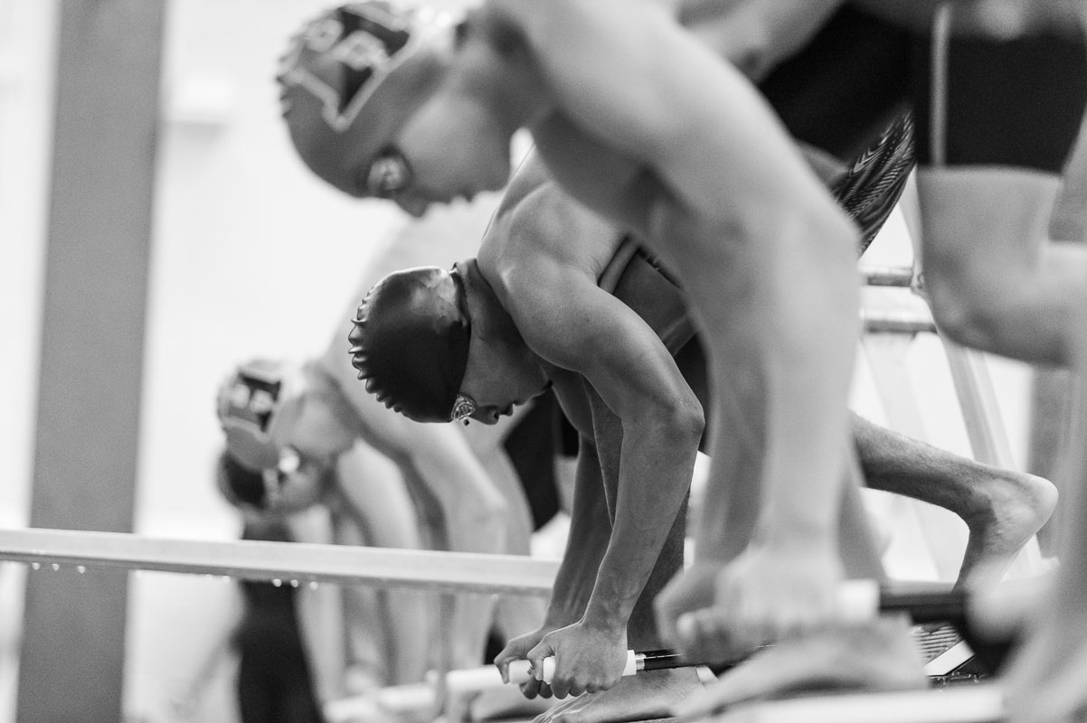 Blue Devil boys' swimmers are having a great year. (Darin Reed photo.)