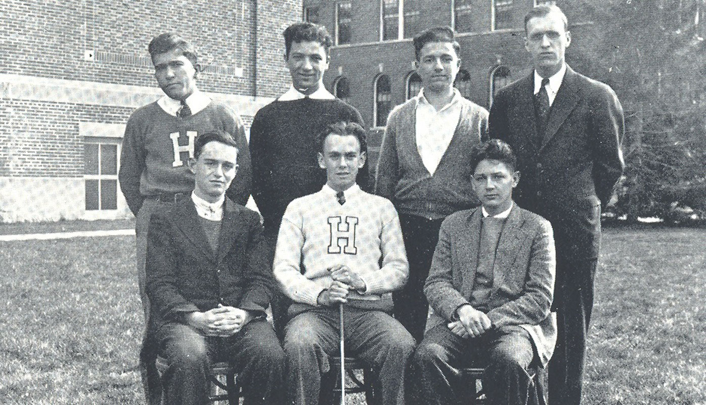 The Huntington golf team in 1936.
