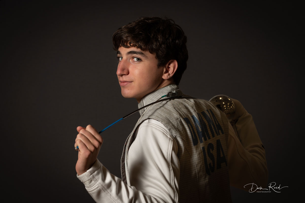 Blue Devil veteran fencer Luca D'Anna. (Darin Reed photo.)