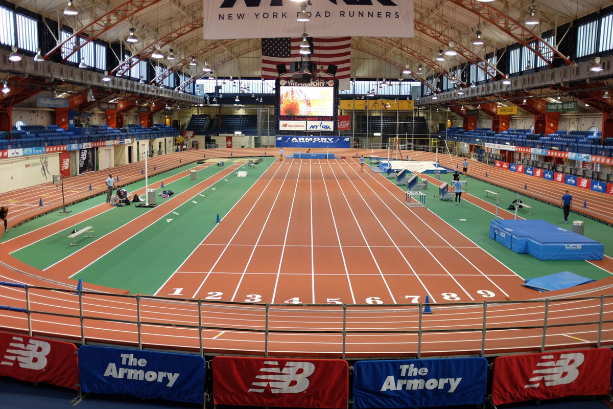 Huntington excelled at the Armory in New York City.
