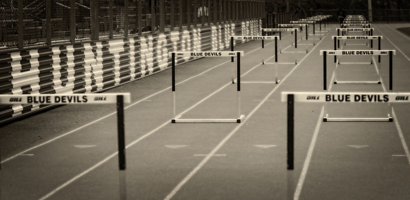 The Finley girls' track team showcased talented seventh and eighth graders. (Mike Connell photo.)
