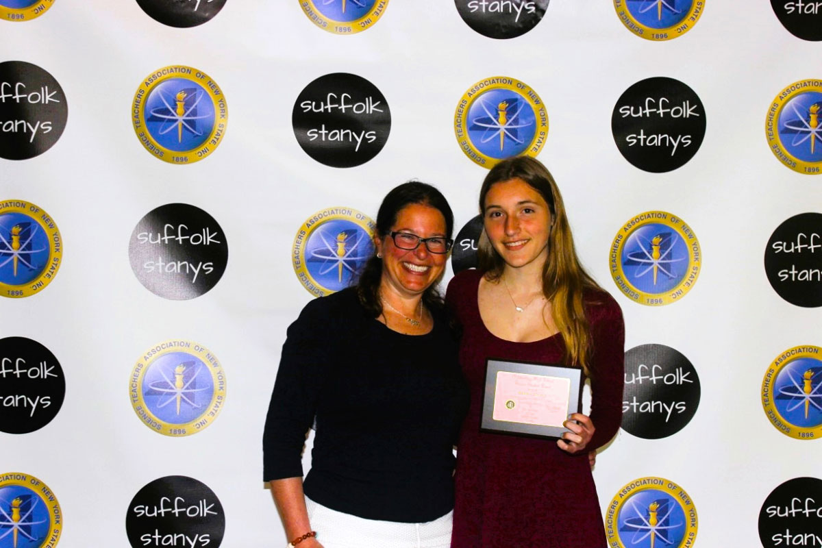 Stacey Byrnes and Kianna Criscuola at the STANYS awards dinner.