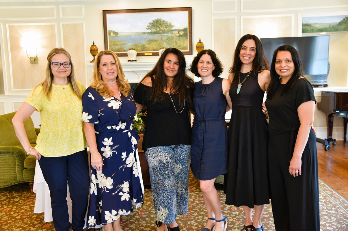 The Huntington PTA Council's new executive board with outgoing president Toniann Mangan (second from left) 