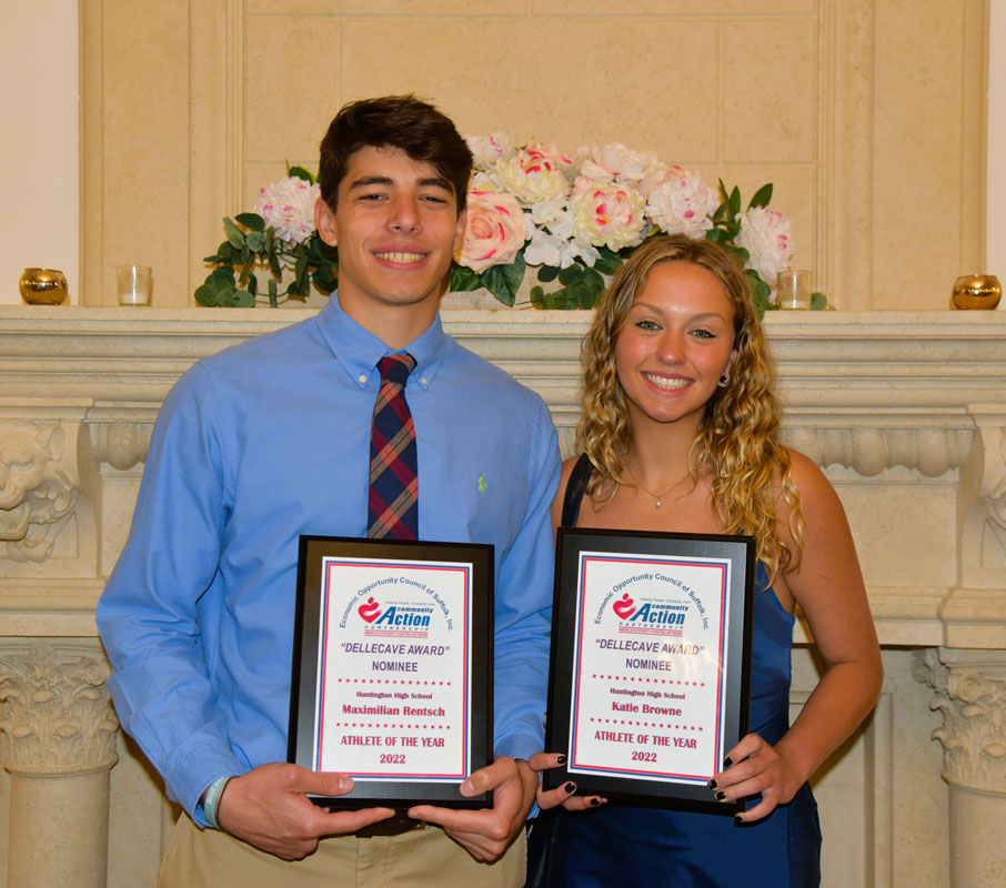  Huntington High School seniors Max Rentsch and Katie Browne  