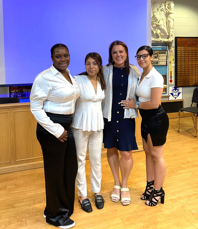  Niyelle Mitchell, Cindy Barahona-Alvarado, Paige Furman and Leslie Rivera. 