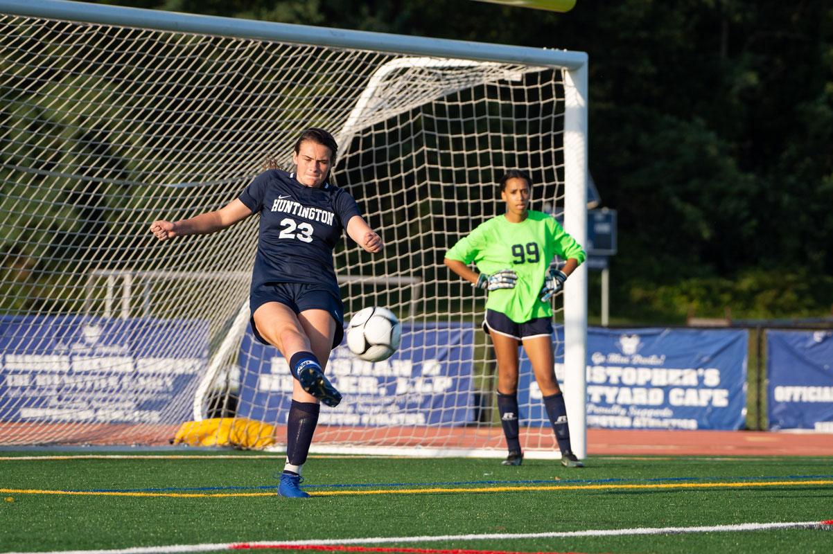 Emily Plachta has been one of Huntington's star players. (Darin Reed photo.)