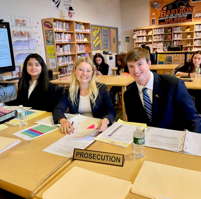Huntington's mock trial team includes an excellent group of young people.