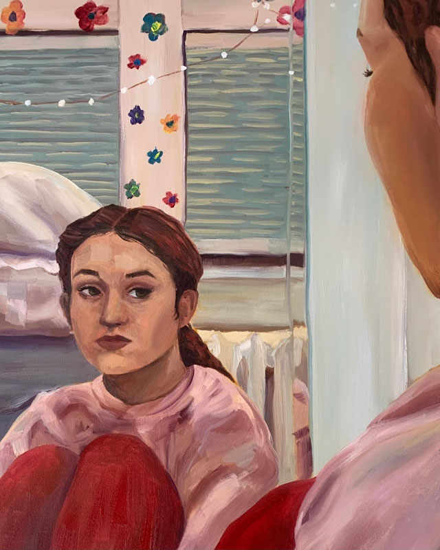 Aislyn Franciscovich's oil painting on canvas is on exhibit at the Main Street Gallery.