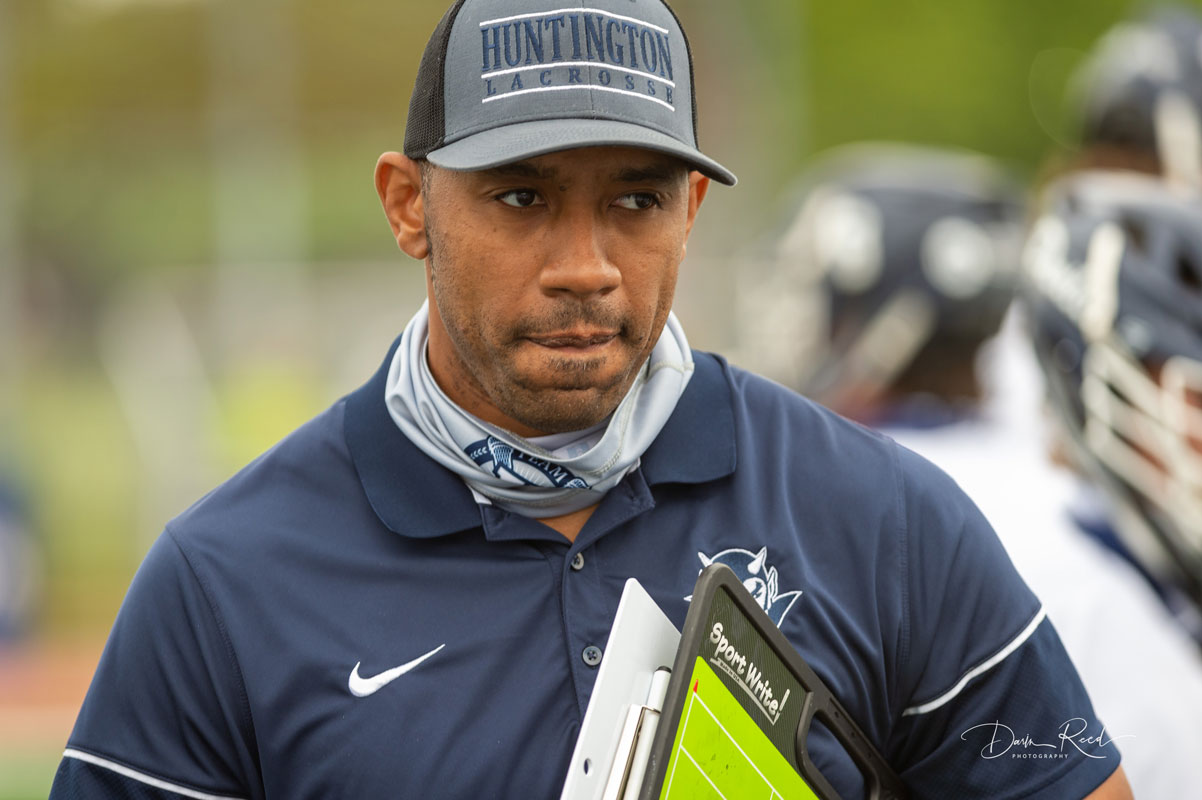 Huntington head coach Julian Watts has high hopes for his team. (Darin Reed photo.)