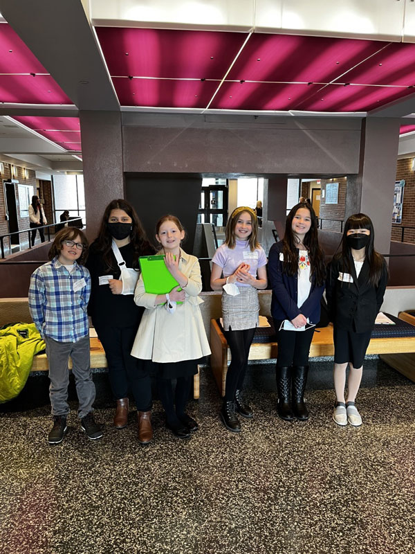 The Huntington SEARCH students dressed for their roles.
