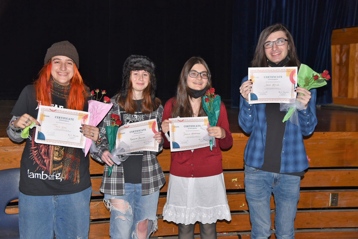 The new Art Honor Society members are a creative bunch 