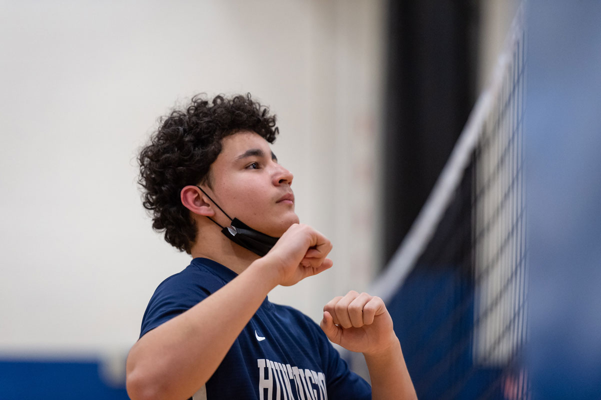 Finley boys' volleyball great Caleb Palermo. (Darin Reed photo.)
