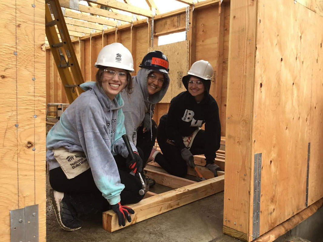 Huntington Habitat members found the build experience to be rewarding.