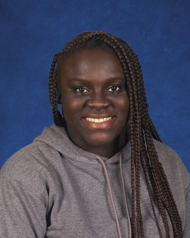 Kiana Nosile is the state runnerup in shot put.