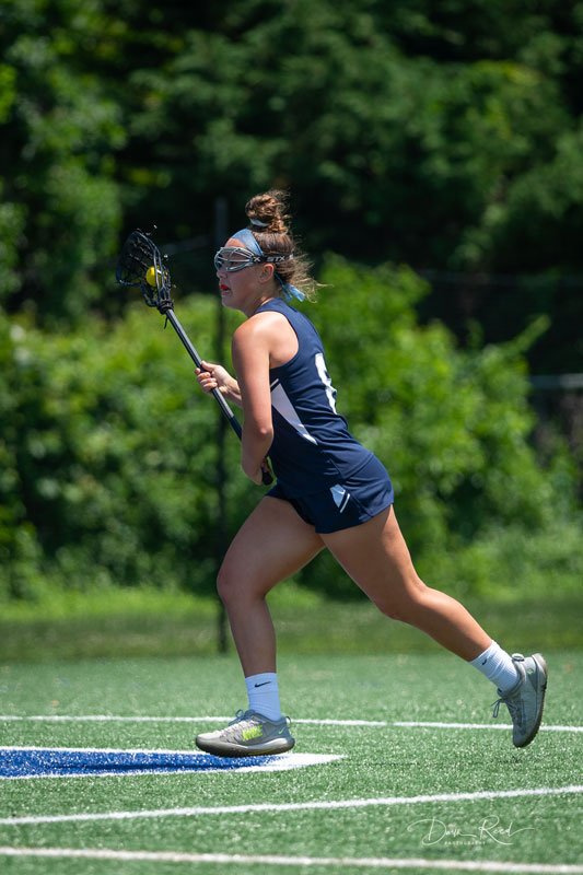 Laurel Bonn in action for the Blue Devils. (Darin Reed photo.)