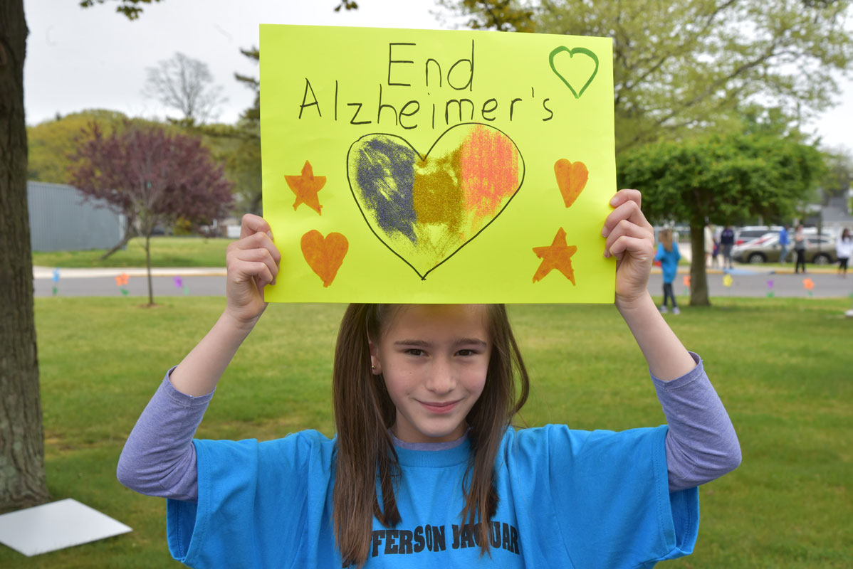Students cheered on participants in the walk.