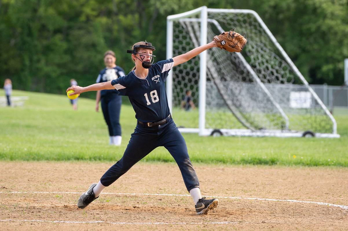 Finley pitcher Gemma Bedell struck out nine batters. (Darin Reed photo.)