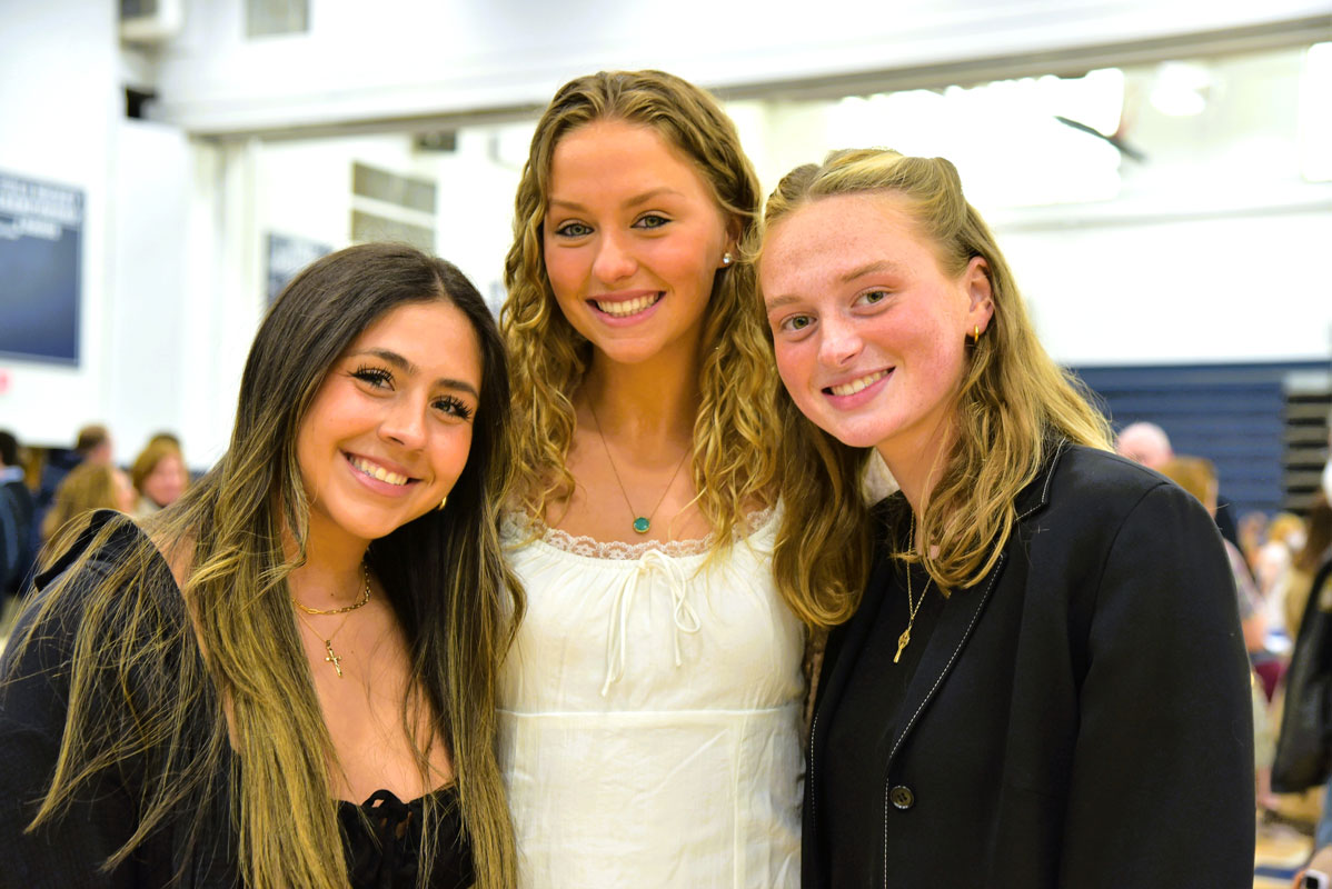 Hanna Carlson, Katie Browne and Gretel Cassell are Distinguished Seniors.