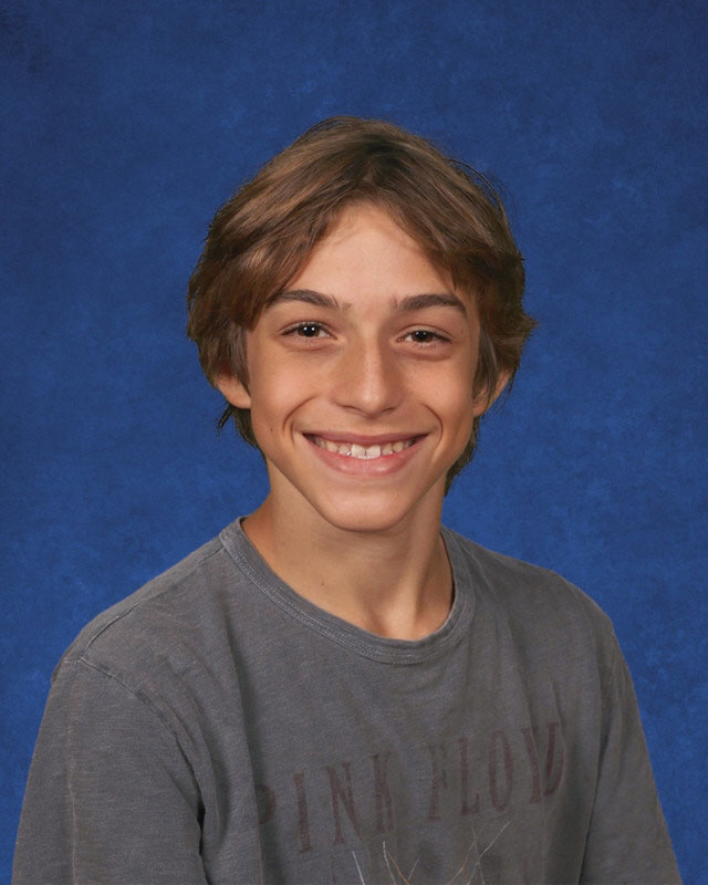 Freshman Ludo Cattano captured this year's Huntington High School spelling bee.