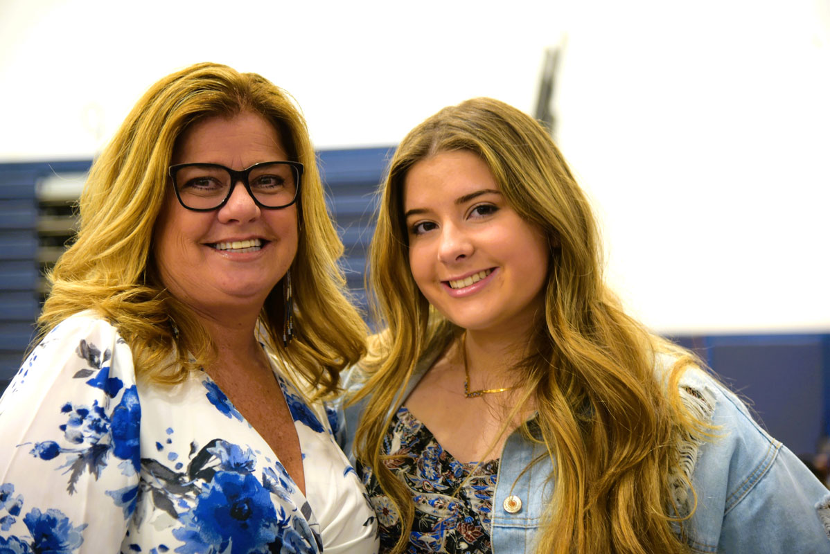 Distinguished Senior Caroline Gorecki with her mom, Norma at the dinner (1