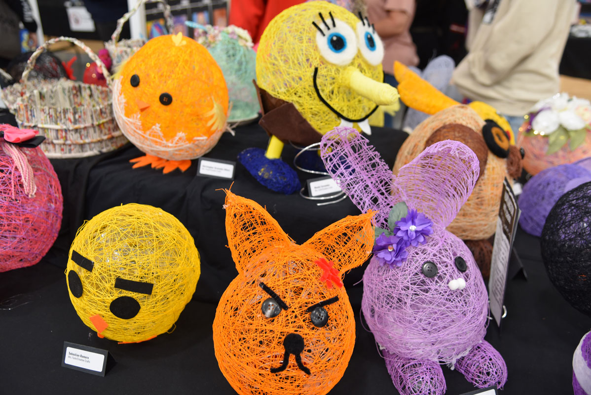 A wide variety of art mediums were featured at the show 