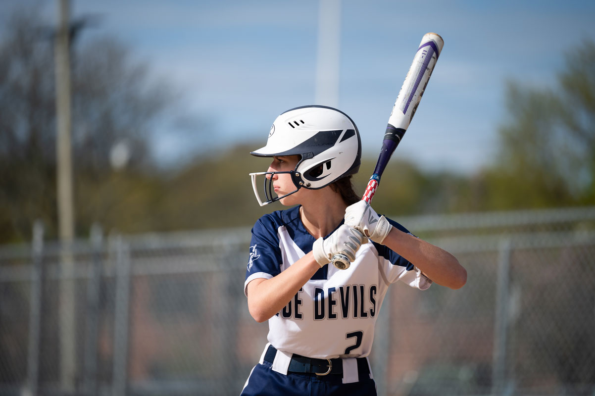 Kathryn Sanseviro helped Huntington win on Senior Day. (Darin Reed photo.)