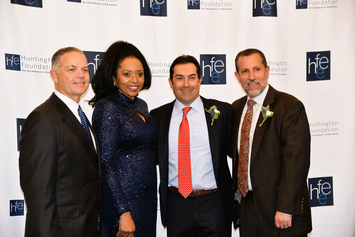 Town officials were on hand to recognize Dr. James Paci and Superintendent James W. Polansky.