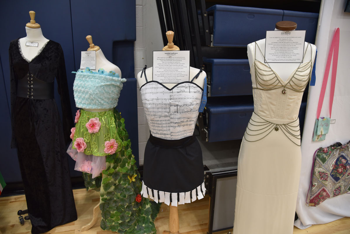 Fashion Design & Illustration  students created gorgeous garments 
