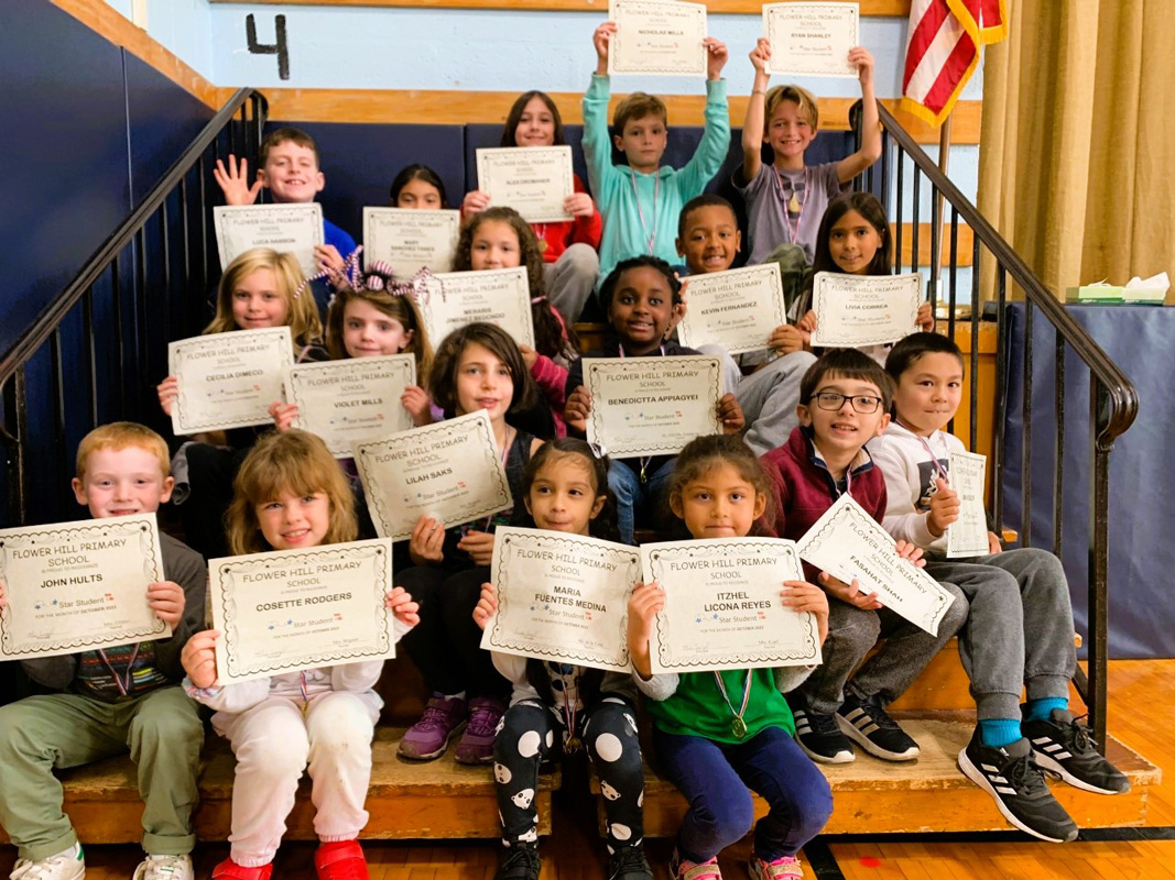 Flower Hill's Star Student Award honorees for October.