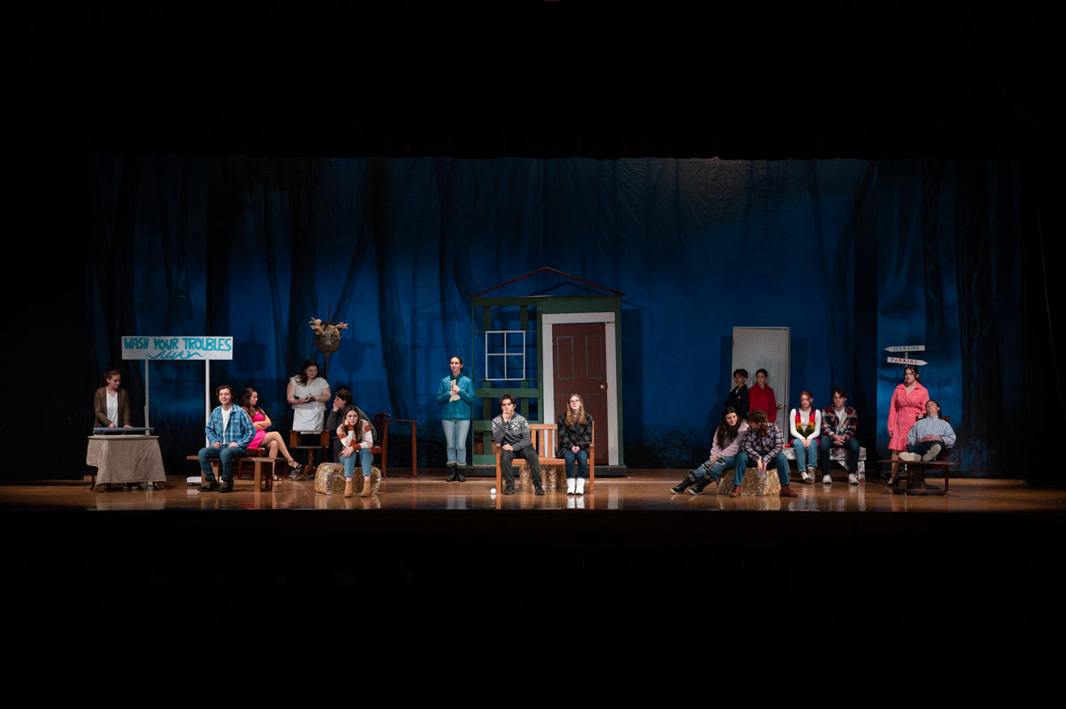 The Almost Maine cast and crew has been engaged in intensive rehearsals. (Darin Reed photo)
