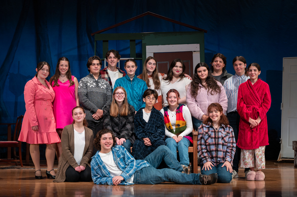 The cast of Almost, Maine was outstanding in three shows last weekend. (Darin Reed photo.)