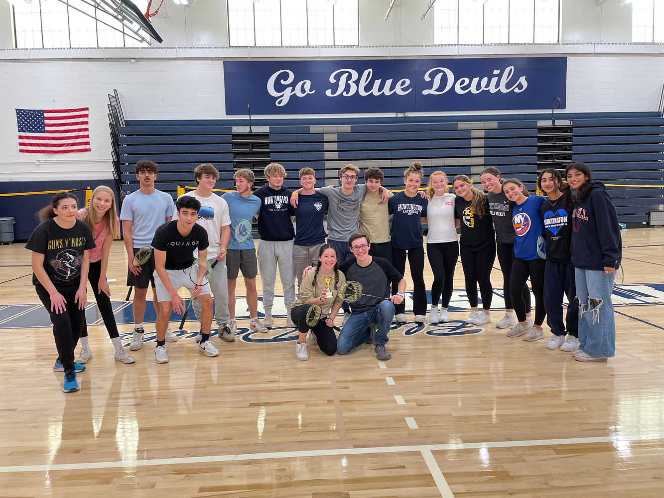 The Math Honor Society's badminton tournament drew many players.