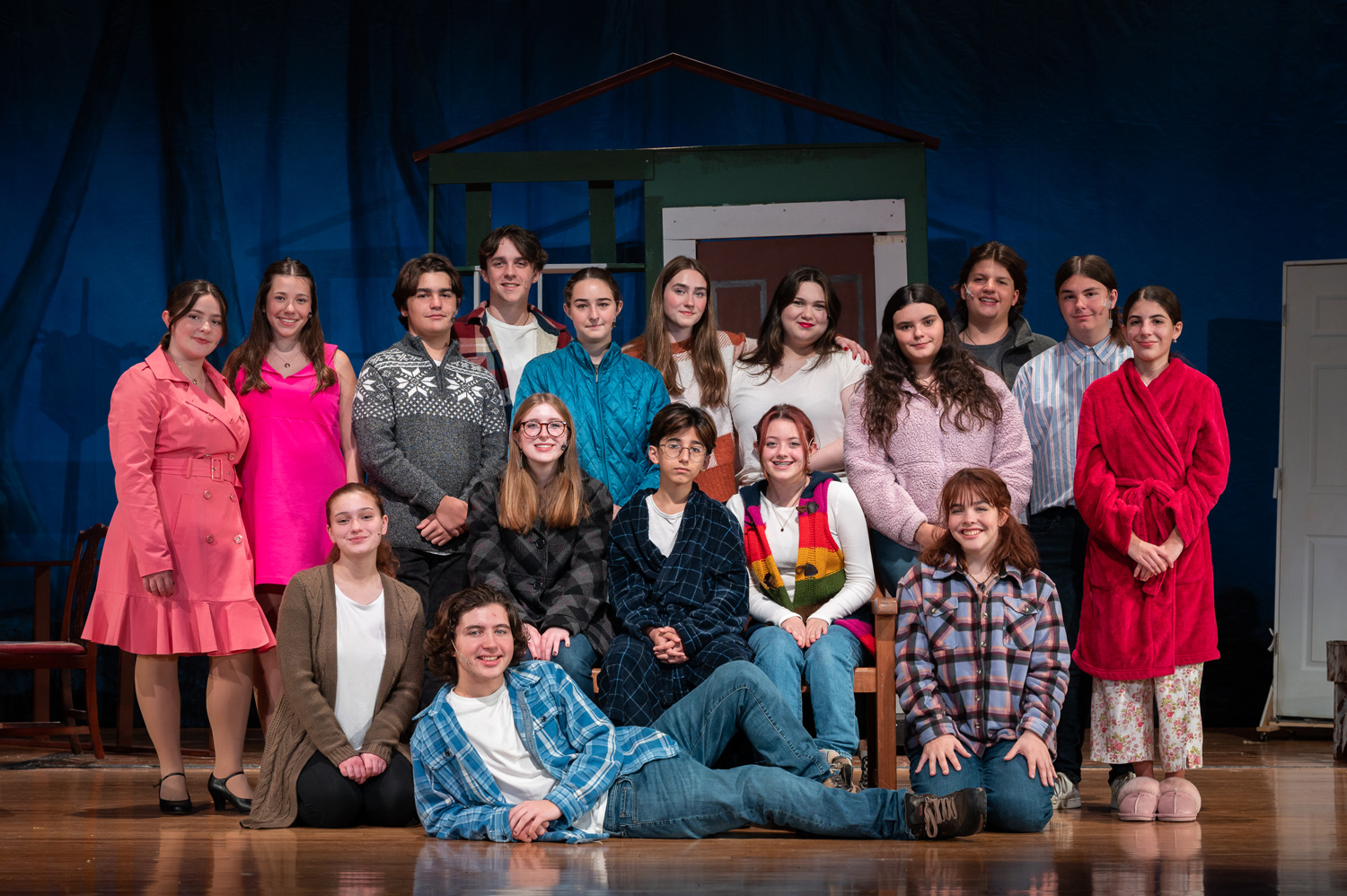  The cast of Almost, Maine was outstanding in three shows last weekend. (Darin Reed photo.)  