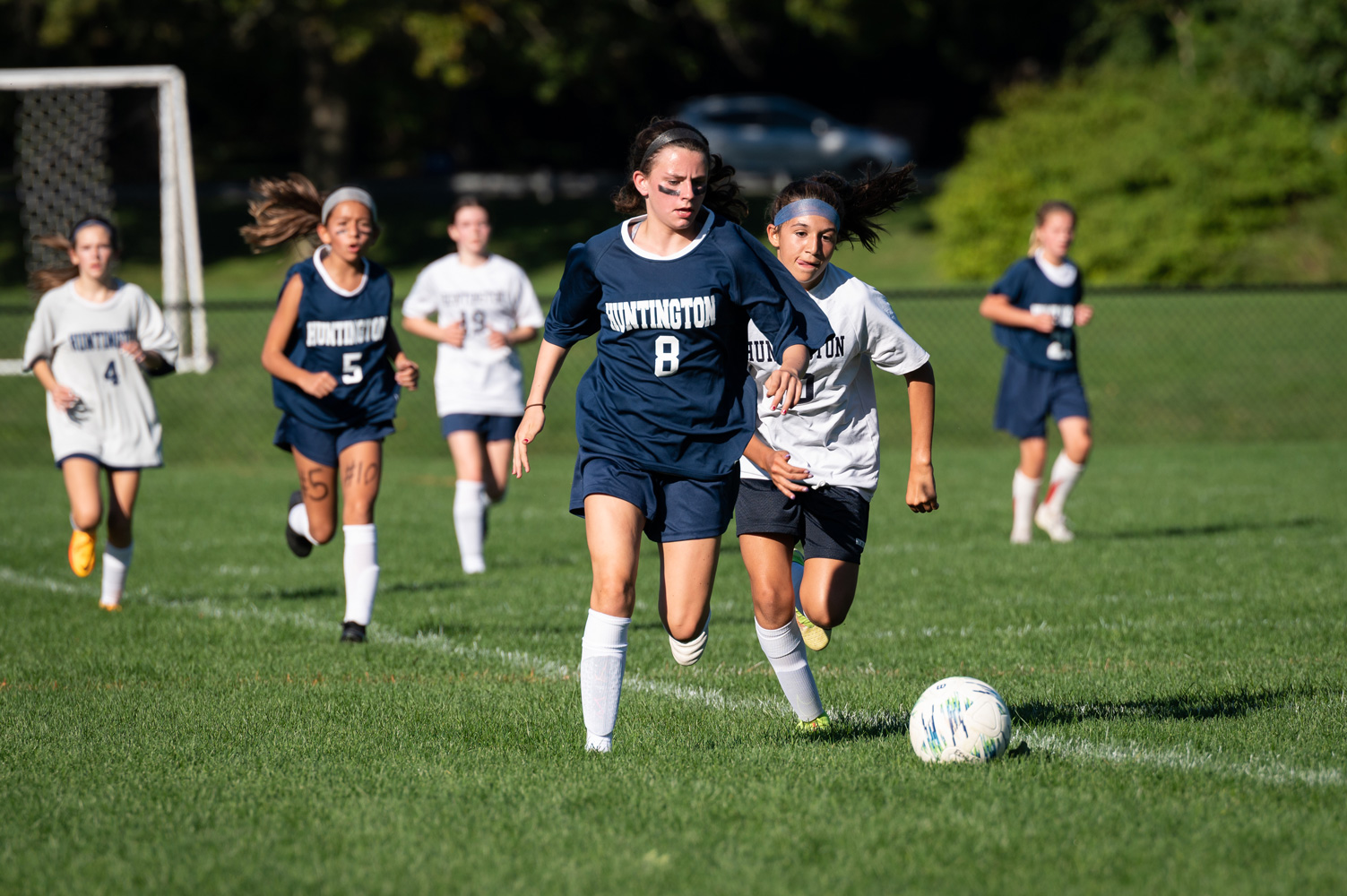  Finley-Blue fielded a well-balanced girls' soccer team. (Darin Reed photo.)  