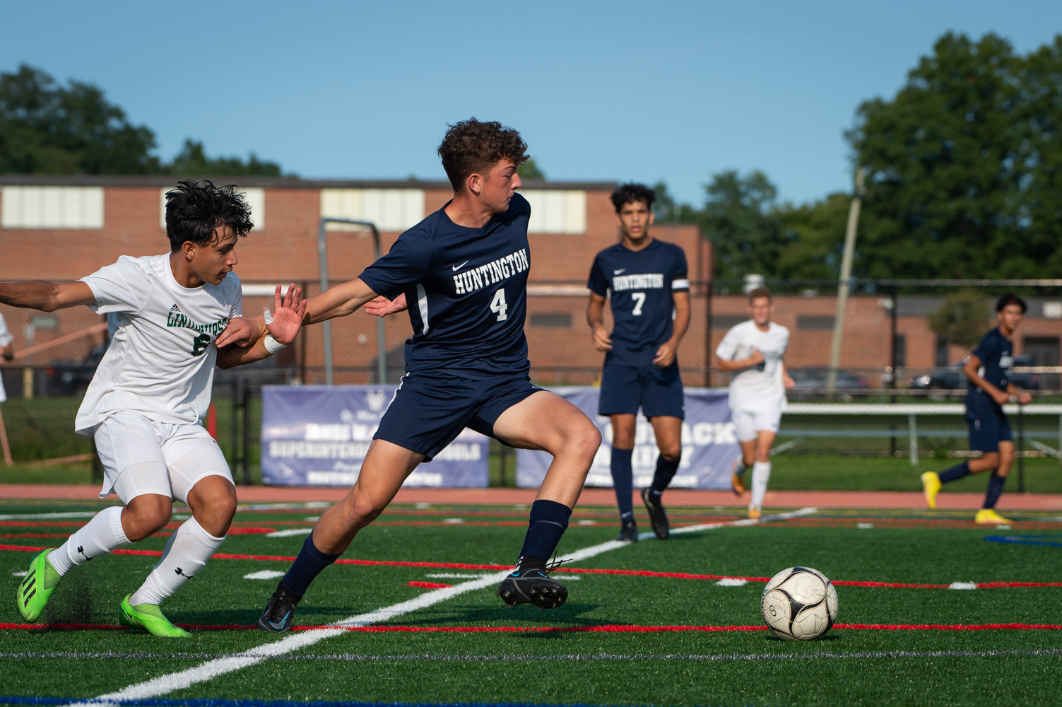  The Huntington boys' soccer team has won seven games so far. (Darin Reed photos)  