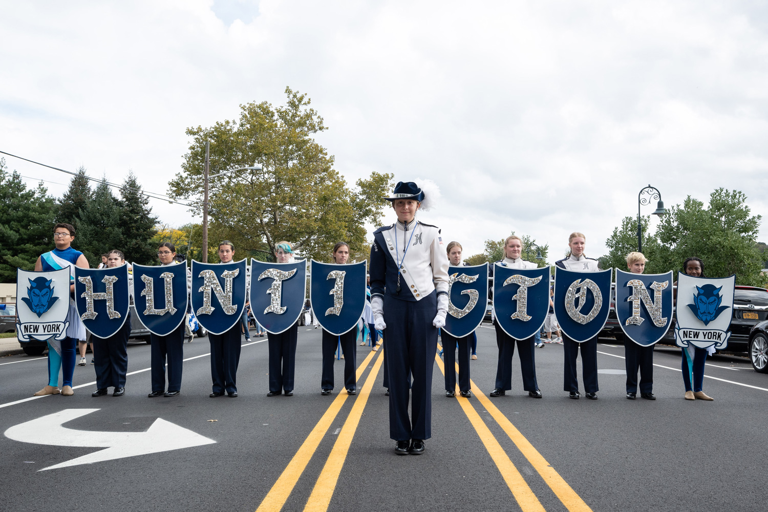  The Blue Devil marching band will once again lead the Homecoming Day parade down Main Street. (Darin Reed photo.) 