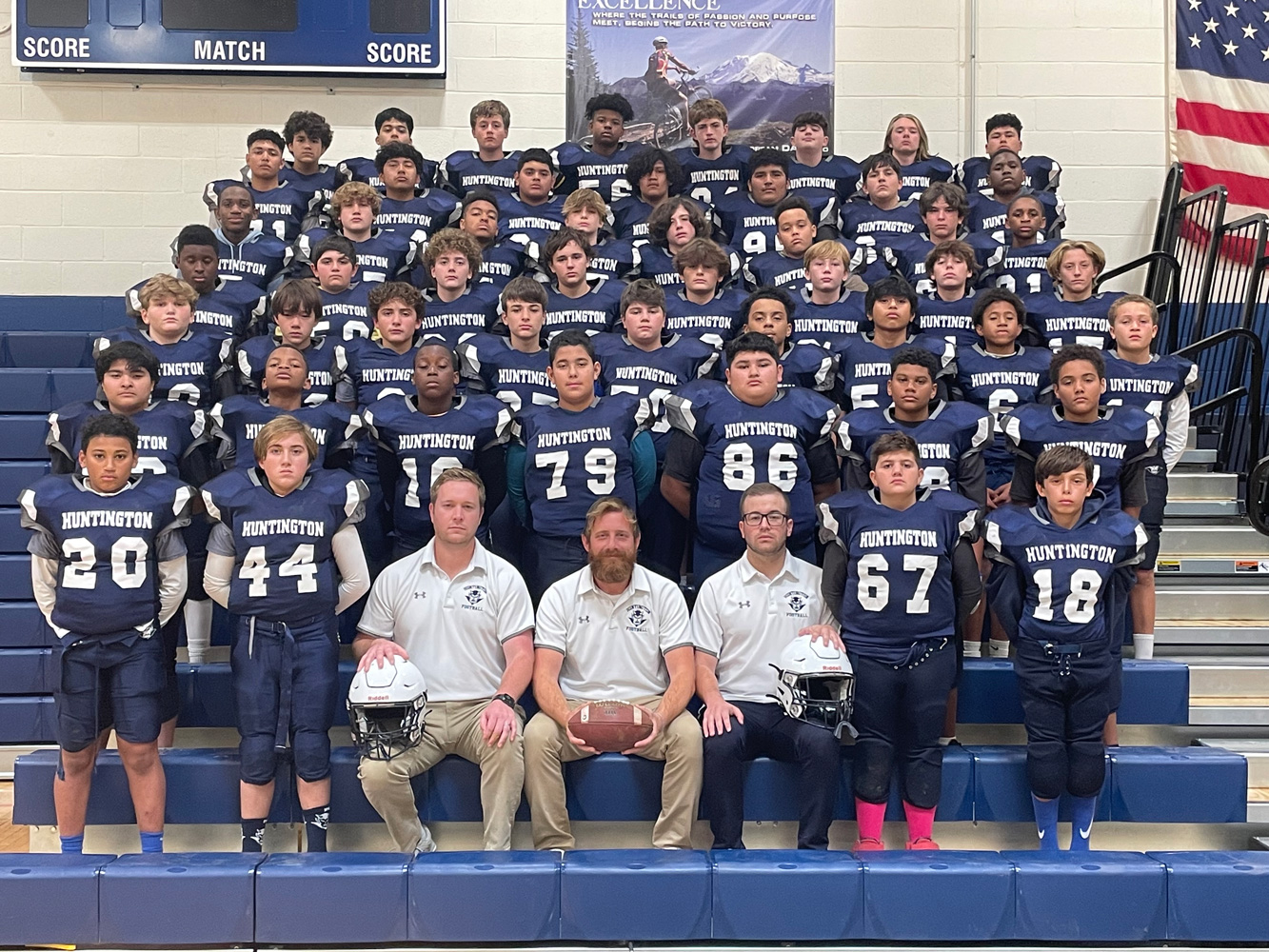 Th 2022 J. Taylor Finley Middle School football team.  
